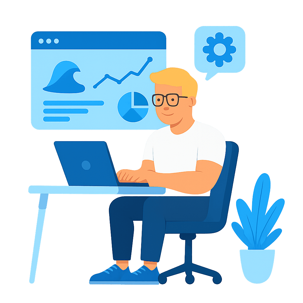 Illustration eines Developers